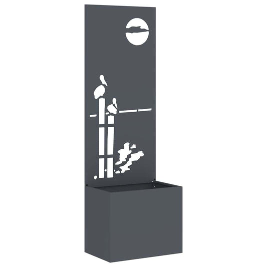 Garten Sichtschutz-Leinwand Anthrazit 50 x 140 cm