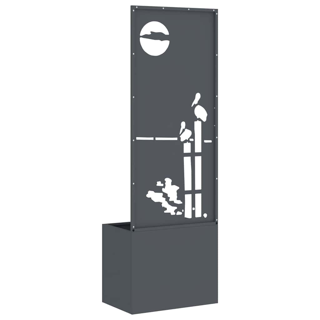 Garten Sichtschutz-Leinwand Anthrazit 50 x 140 cm