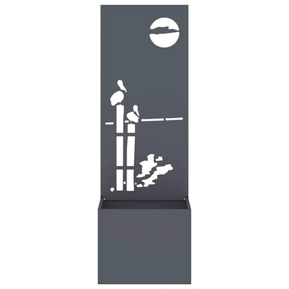 Garten Sichtschutz-Leinwand Anthrazit 50 x 140 cm