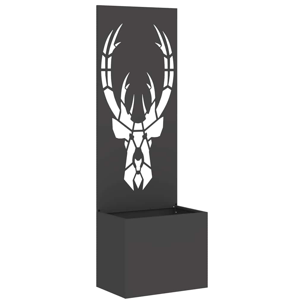 Garten Sichtschutz-Leinwand Tiermuster Schwarz 50 x 140 cm