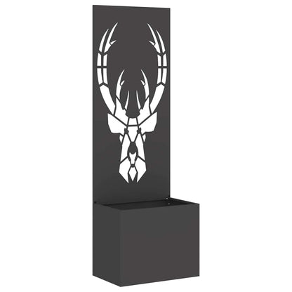 Garten Sichtschutz-Leinwand Tiermuster Schwarz 50 x 140 cm