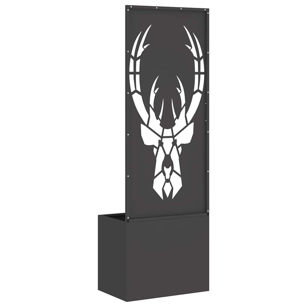 Garten Sichtschutz-Leinwand Tiermuster Schwarz 50 x 140 cm