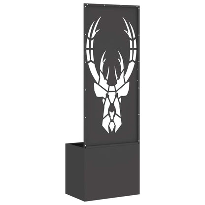 Garten Sichtschutz-Leinwand Tiermuster Schwarz 50 x 140 cm