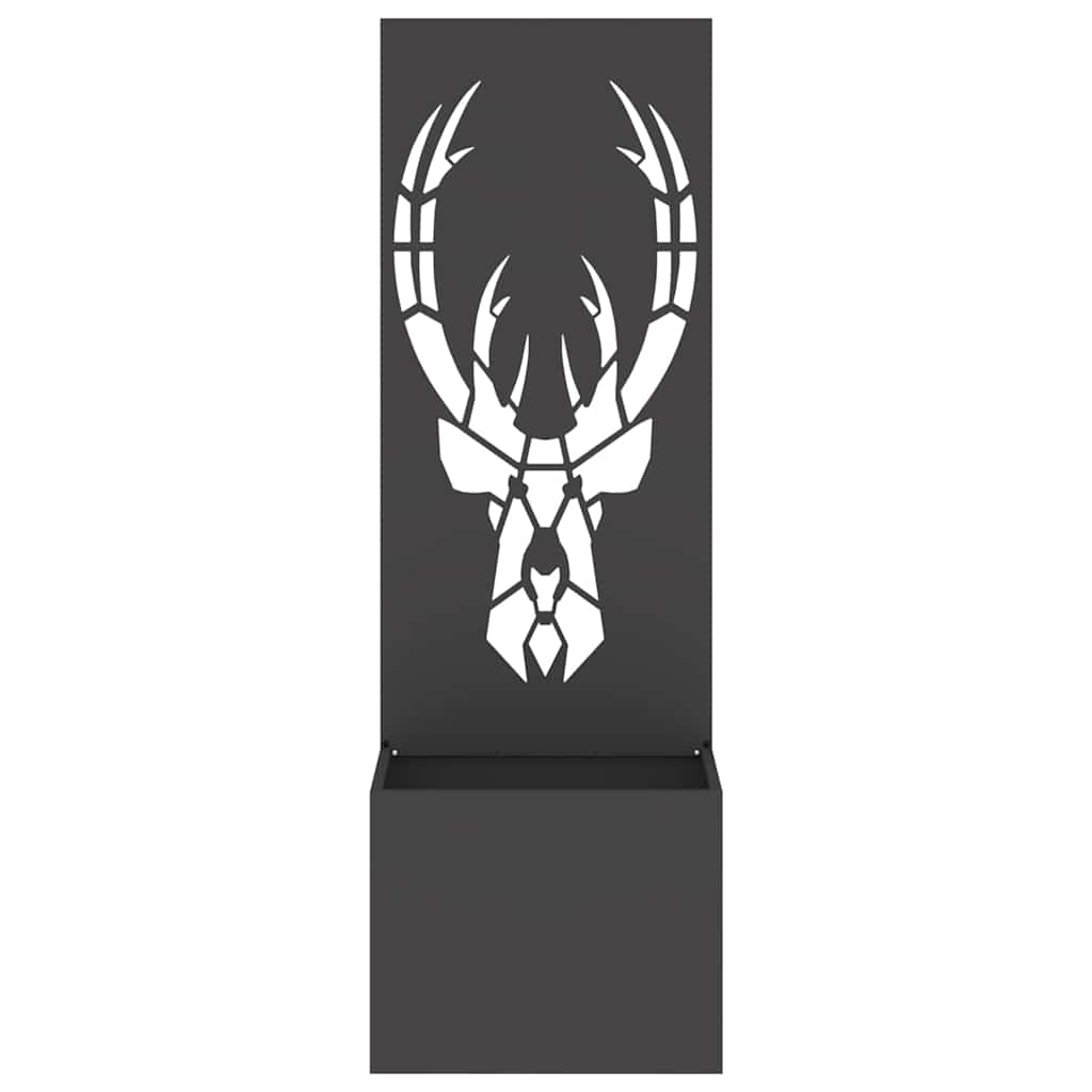 Garten Sichtschutz-Leinwand Tiermuster Schwarz 50 x 140 cm