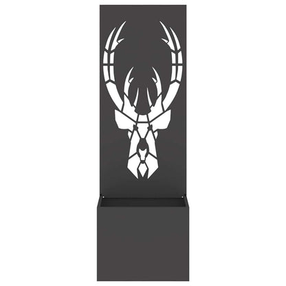 Garten Sichtschutz-Leinwand Tiermuster Schwarz 50 x 140 cm