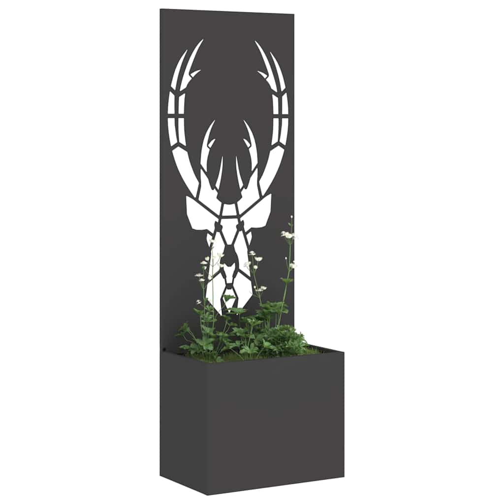 Garten Sichtschutz-Leinwand Tiermuster Schwarz 50 x 140 cm