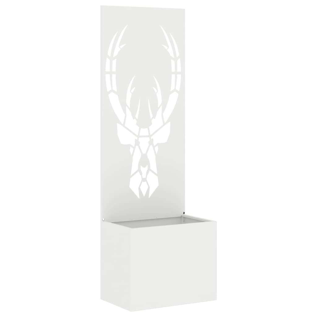 Garten Sichtschutz-Leinwand Tiermuster Weiß 50 x 140 cm