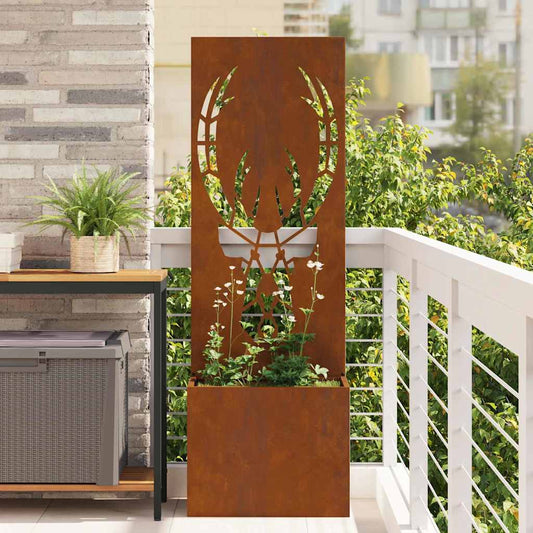 Garten Sichtschutz-Leinwand Tiermuster Rostig 50 x 140 cm
