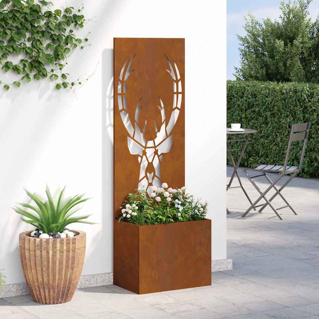 Garten Sichtschutz-Leinwand Tiermuster Rostig 50 x 140 cm