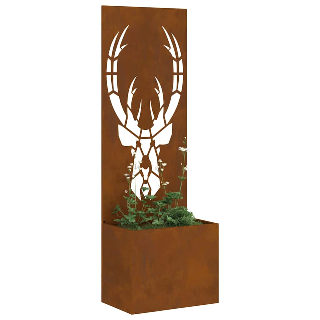 Garten Sichtschutz-Leinwand Tiermuster Rostig 50 x 140 cm