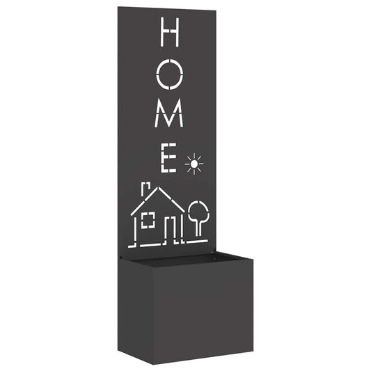 Garten Sichtschutz-Leinwand Schwarz 50 x 140 cm