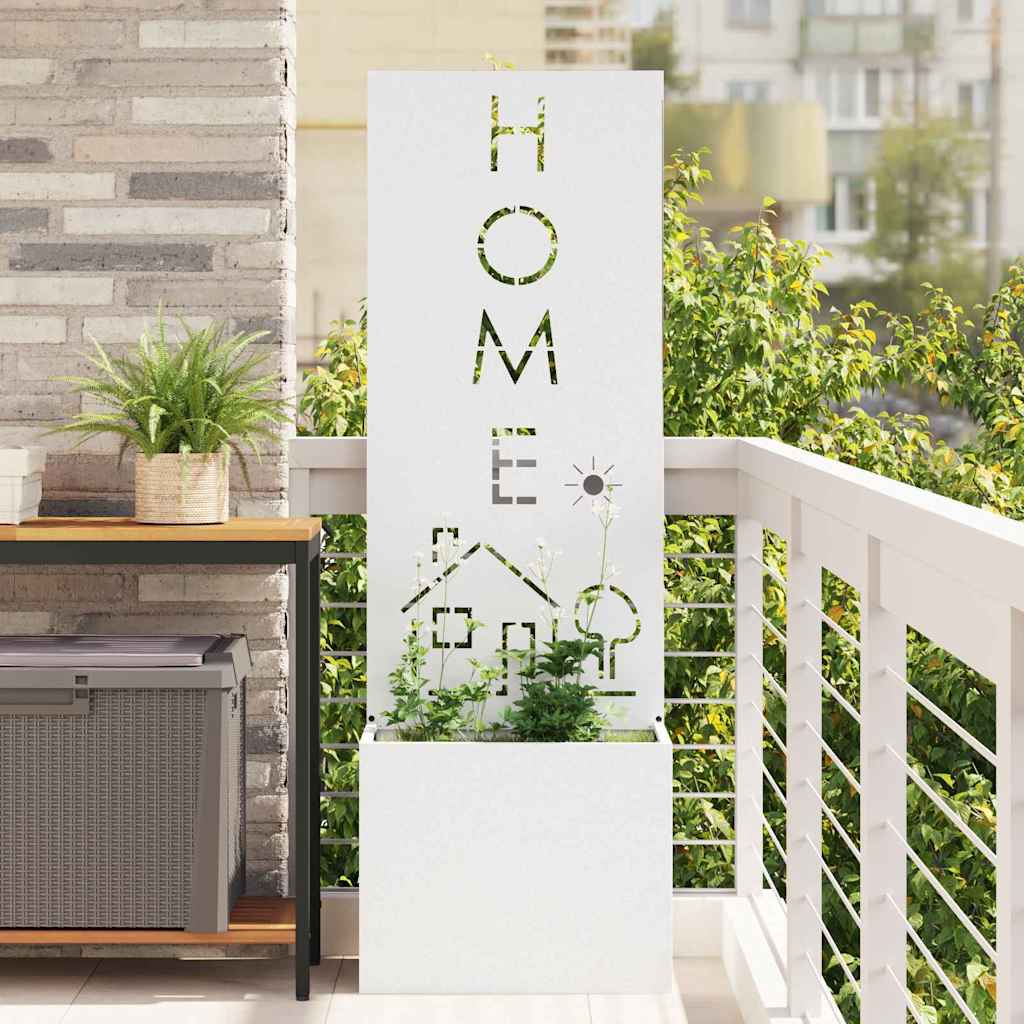 Garten Sichtschutz-Leinwand Weiß 50 x 140 cm