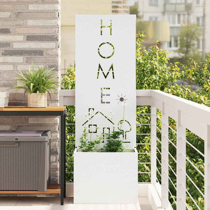 Garten Sichtschutz-Leinwand Weiß 50 x 140 cm