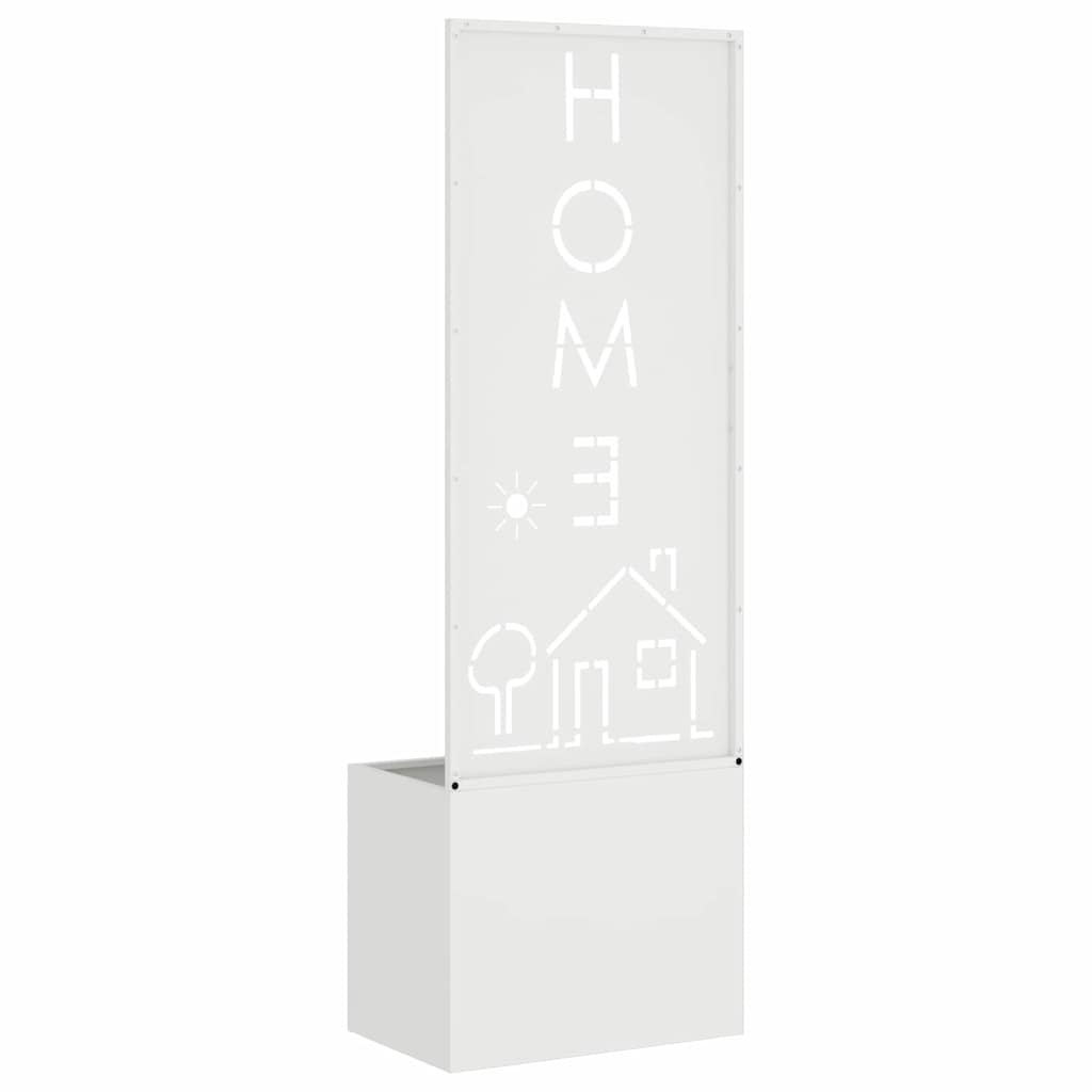 Garten Sichtschutz-Leinwand Weiß 50 x 140 cm