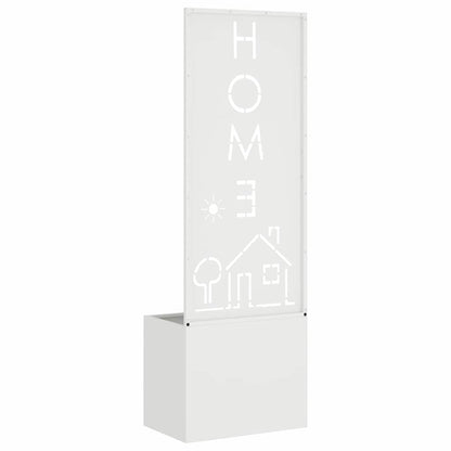 Garten Sichtschutz-Leinwand Weiß 50 x 140 cm