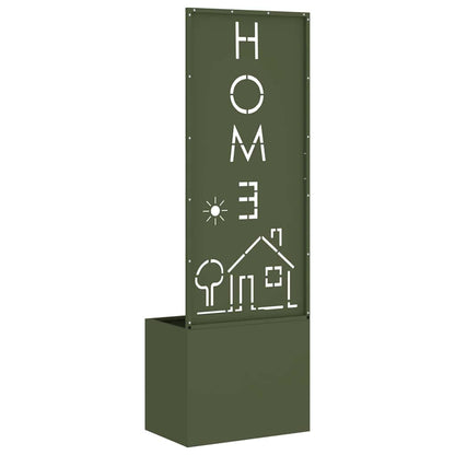 Garten Sichtschutz-Leinwand Olivgrün 50 x 140 cm