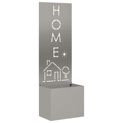 Garten Sichtschutz-Leinwand Rostig 50 x 140 cm Wetterfeststahl