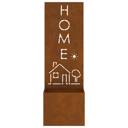 Garten Sichtschutz-Leinwand Rostig 50 x 140 cm Wetterfeststahl