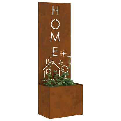 Garten Sichtschutz-Leinwand Rostig 50 x 140 cm Wetterfeststahl