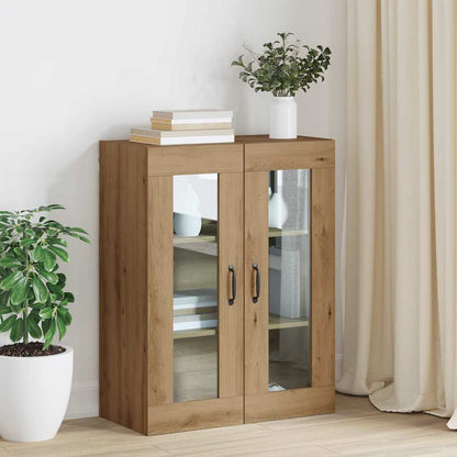 Hängeschrank Wandmontiert Braun 69.5 x 34 x 90 cm Holzwerkstoff