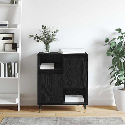 Sideboard Schwarz Eichen-Optik 60 x 35 x 70 cm Holzwerkstoff