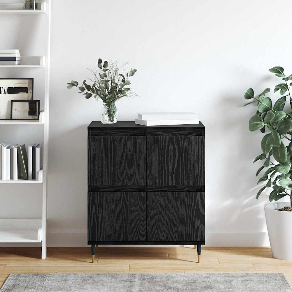 Sideboard Schwarz 60 x 35 x 70 cm Holzwerkstoff