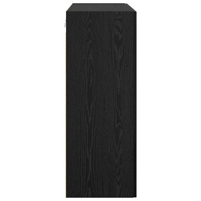 Wandschrank Schwarz 69.5 x 34 x 90 cm Holzwerkstoff