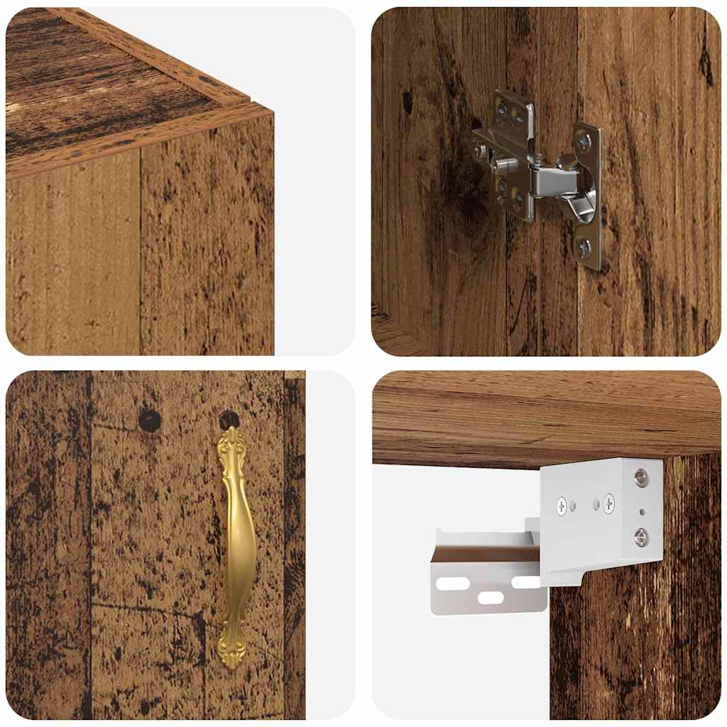 Wandschrank Altholz 69.5 x 34 x 90 cm Holzwerkstoff