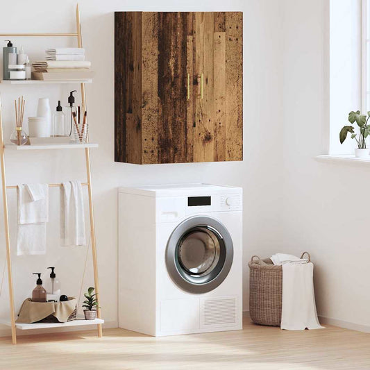 Wandschrank Wandmontiert Braun 69.5 x 34 x 90 cm Holzwerkstoff