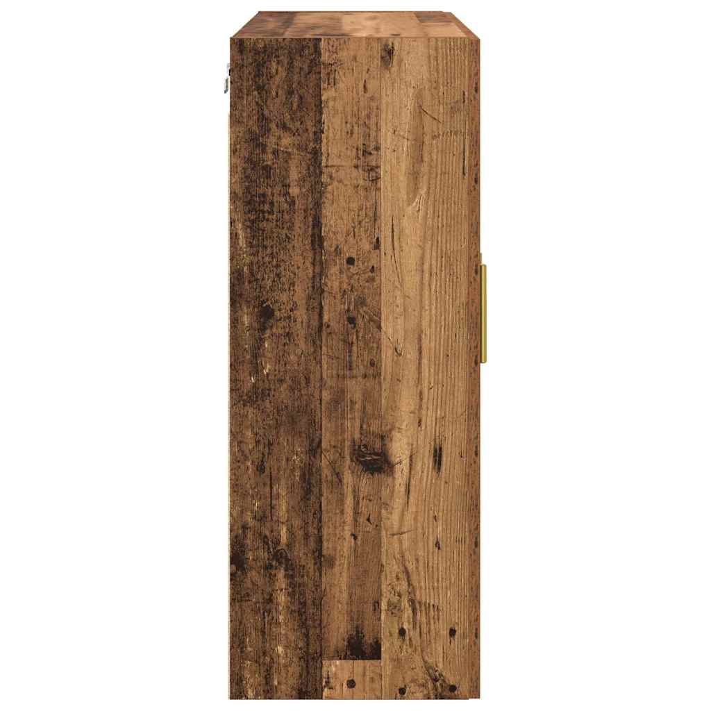 Wandschrank Wandmontiert Braun 69.5 x 34 x 90 cm Holzwerkstoff
