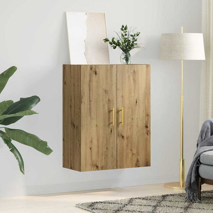 Wandschrank Wandmontiert Braun 69.5 x 34 x 90 cm Holzwerkstoff