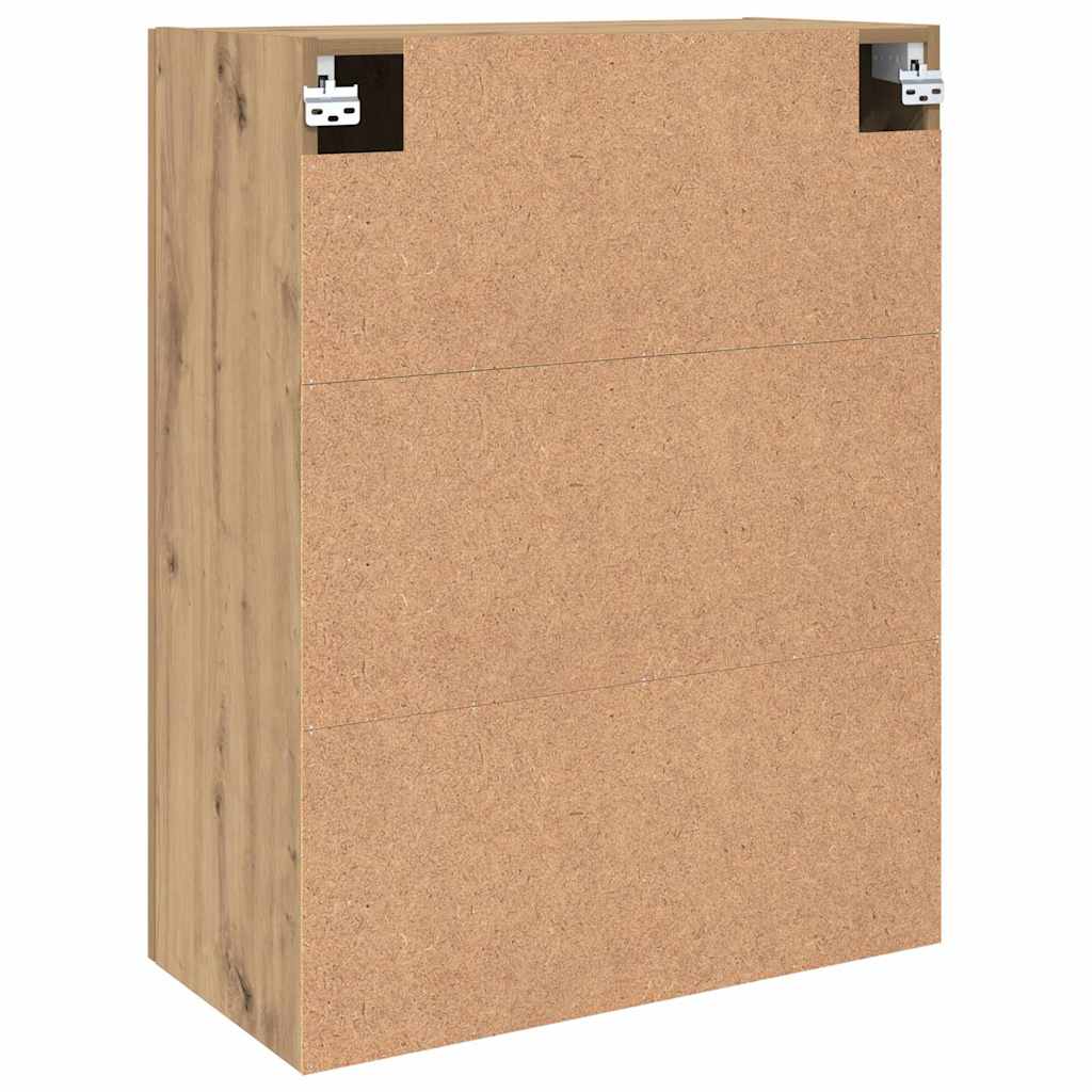 Wandschrank Wandmontiert Braun 69.5 x 34 x 90 cm Holzwerkstoff