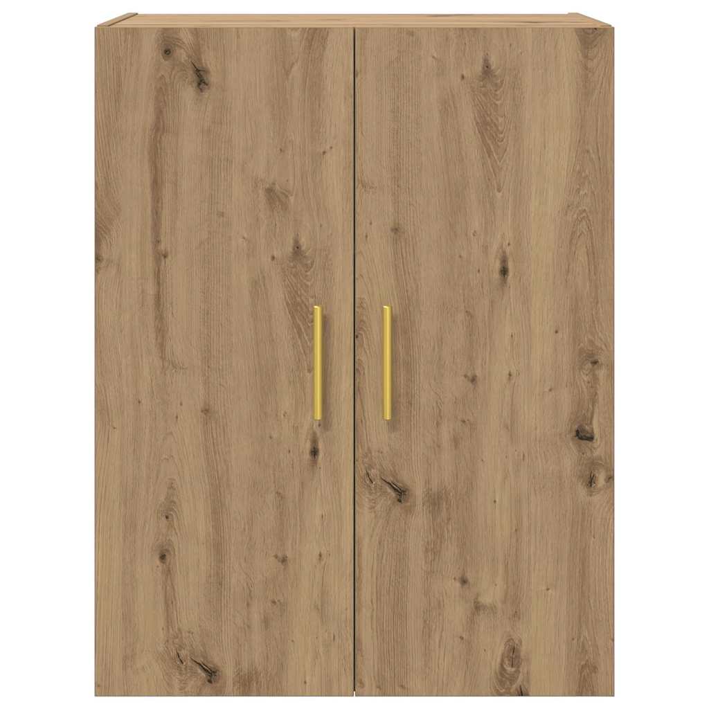 Wandschrank Wandmontiert Braun 69.5 x 34 x 90 cm Holzwerkstoff