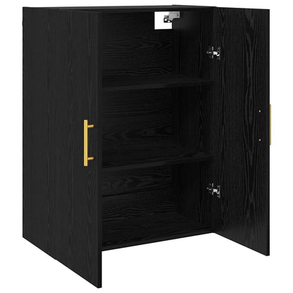 Wandschrank Schwarz 69.5 x 34 x 90 cm Holzwerkstoff