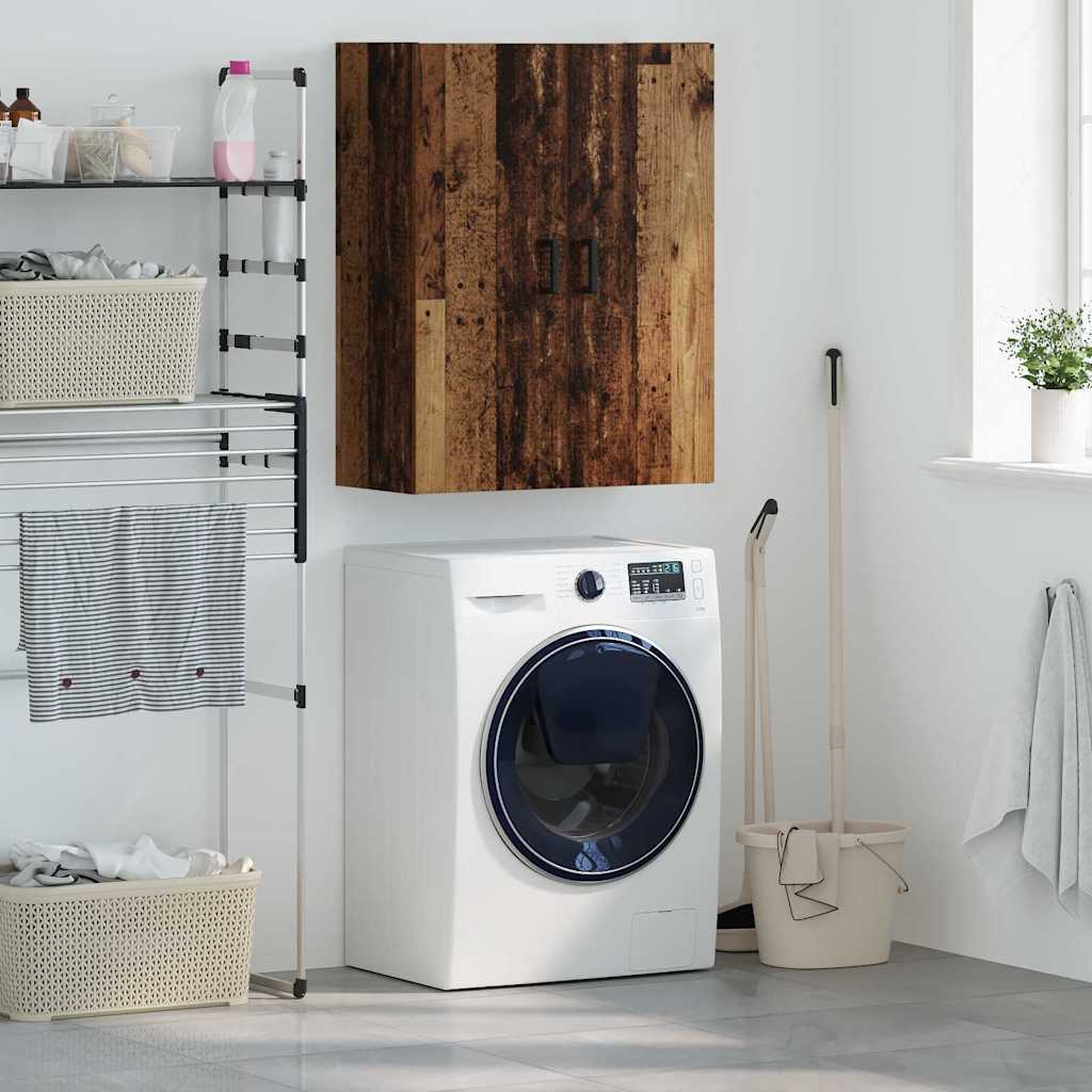 Wandschrank Wandmontiert Braun 69.5 x 34 x 90 cm Holzwerkstoff