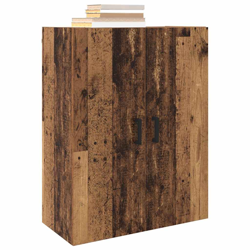 Wandschrank Wandmontiert Braun 69.5 x 34 x 90 cm Holzwerkstoff