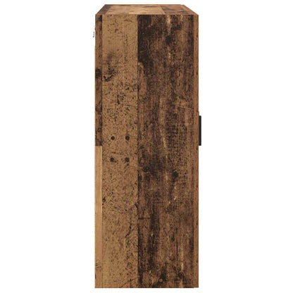 Wandschrank Wandmontiert Braun 69.5 x 34 x 90 cm Holzwerkstoff