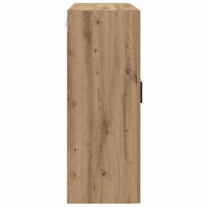 Wandschrank Wandmontiert Braun 69.5 x 34 x 90 cm Holzwerkstoff