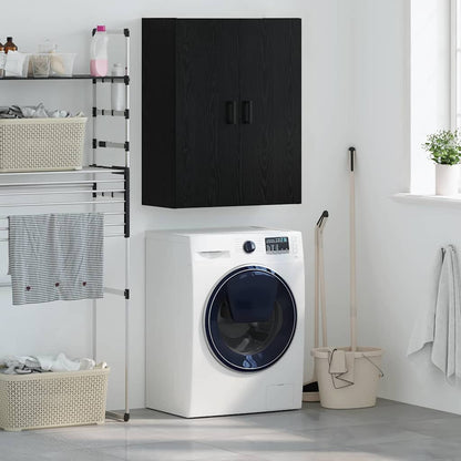 Wandschrank Schwarz 69.5 x 34 x 90 cm Holzwerkstoff