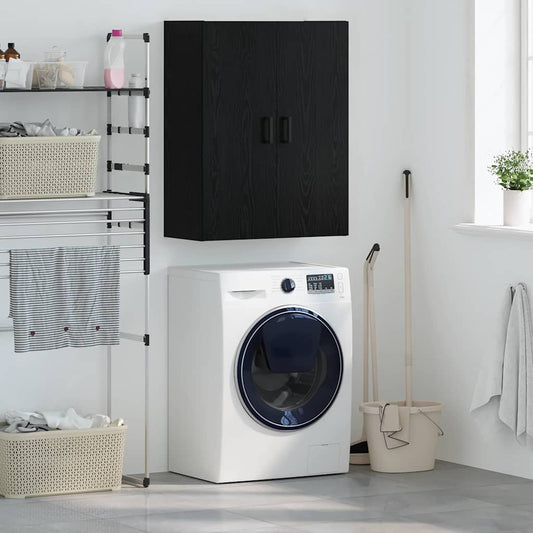 Wandschrank Schwarz 69.5 x 34 x 90 cm Holzwerkstoff