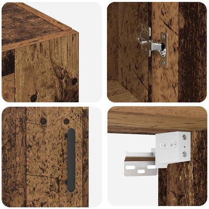 Wandschrank Altholz 69.5 x 34 x 90 cm Holzwerkstoff