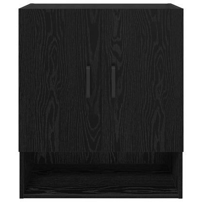 Wandschrank Schwarz Eichen-Optik 60 x 31 x 70 cm Holzwerkstoff