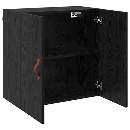 Wandschrank Schwarz Eichen-Optik 60 x 31 x 60 cm Holzwerkstoff