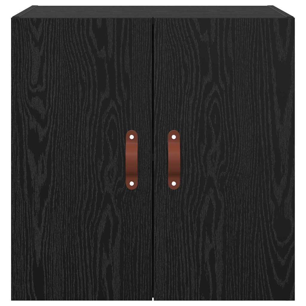 Wandschrank Schwarz Eichen-Optik 60 x 31 x 60 cm Holzwerkstoff