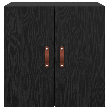 Wandschrank Schwarz Eichen-Optik 60 x 31 x 60 cm Holzwerkstoff
