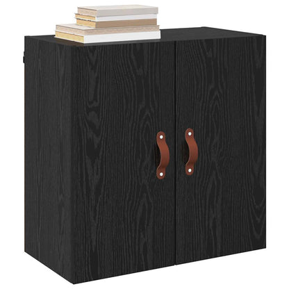 Wandschrank Schwarz Eichen-Optik 60 x 31 x 60 cm Holzwerkstoff