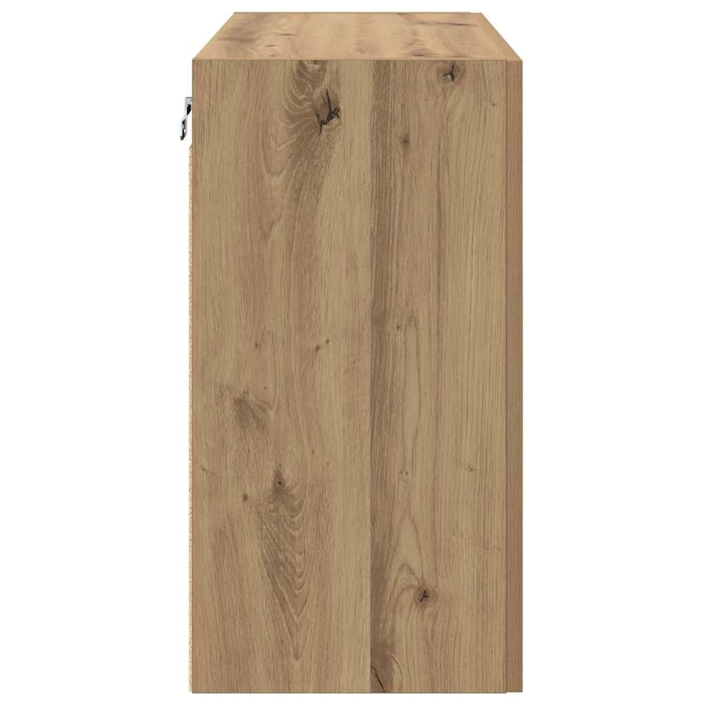 Wandschrank Artisan-Eiche 60 x 31 x 60 cm Holzwerkstoff