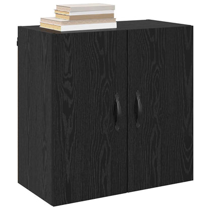 Wandschrank Schwarz Eichen-Optik 60 x 31 x 60 cm Holzwerkstoff