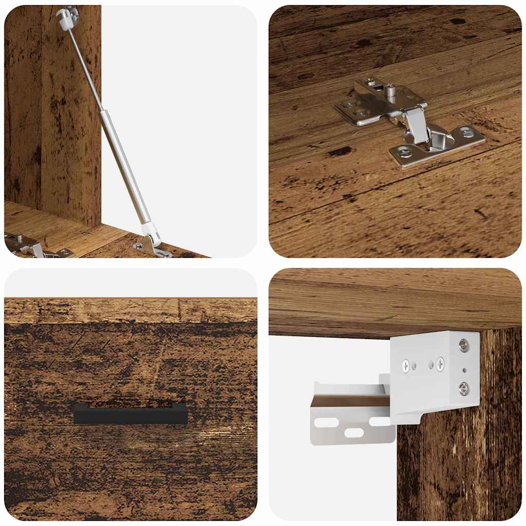 Wandschrank Altholz 60 x 36.5 x 35 cm Holzwerkstoff