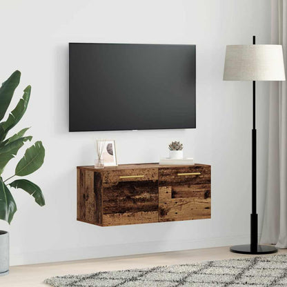 Wandschrank Altholz 80 x 36.5 x 35 cm Holzwerkstoff